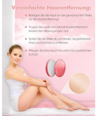 Nano Hair Remover for Women & Men | Portable Crystal Hair Removal Device | Pain-Free Solution for Back Arms & Legs - Pink - Buy Online on GoSupps.com