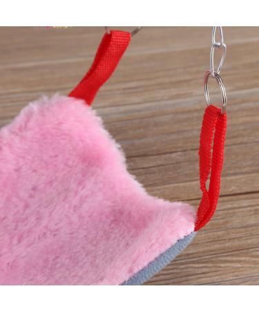 Parrot Swing Ladder Pets Birds Climbing Toy Wood Ladder Warm Hammock Cotton Rope Cage Hanging Decor for Small Animals Ferret Parrots Rat Hamster (Pink) - Buy Online on GoSupps.com