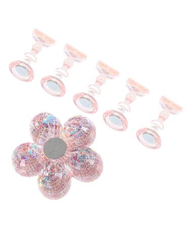 Beavorty 1 Set Chess Practice Seat Nail Art Holder Base Nail Art Practice Holder Pedicure Tip Stand Fake Nail Holders Flower Nail Art Stand Magnetic Mount Acrylic Symphony Pink Bracket 2x1cm Pink