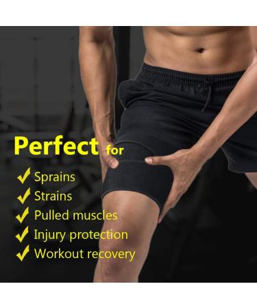 Buy Hamstring Compression Sleeve | Thigh Brace & Quad Wraps for Running - XL Size - Buy Online on GoSupps.com
