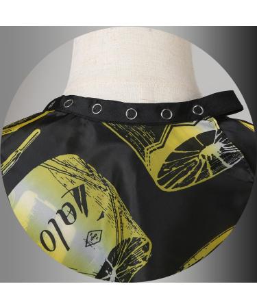 Professional Salon Cape with Snap Closure | Waterproof Hairdressing Cape | Yellow Stripe Barber Cutting Cape - International Shipping Available - Buy Online on GoSupps.com