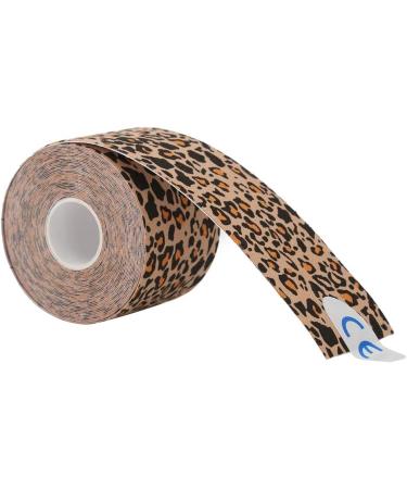 Sport Muscle Tape - Cotton Elastic Adhesive Tape for Basketball & Tennis - Leopard Print Stretch Bandage Wrap - Buy Online on GoSupps.com