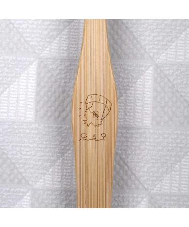 Azeeda 'Chick Paragliding' Bamboo Toothbrush - Eco-Friendly & Stylish Dental Care | International Shipping Available - Buy Online on GoSupps.com