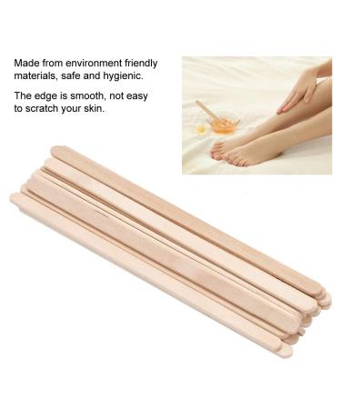 Nikou Wax Applicator Stick - 100pcs Small Wooden Spatula for Hair Removal | Wood Depilatory Wax Tools - Buy Online on GoSupps.com
