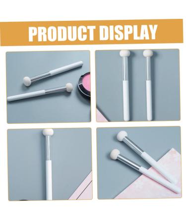 MAGICLULU 6 Pcs Makeup Brush Set - Sponge Concealer Eye Shadow Blending Bronzer Lipstick - Travel-Friendly White Wooden Handle Synthetic Brushes - Buy Online on GoSupps.com