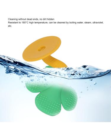 Silicone Baby Teething Toy Teether for Gum Pain Relief - Green Orange - Buy Online on GoSupps.com