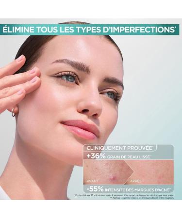 GARNIER Pure Active - Soin Exfoliant Visage - R duit Les Marques D'acn & Les Pores - Niacinamide AHA & Acide Salicylique - Formule Liquide L g re - Vegan & Cruelty Free - Unisexe - 120 ml - Buy Online on GoSupps.com