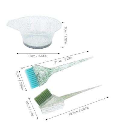 3-Part Hair Dye Set - Hairdresser Tinting Accessories - Coal Pointed Tail & Double-Sided Brushes for Salon & Home Use - Buy Online on GoSupps.com