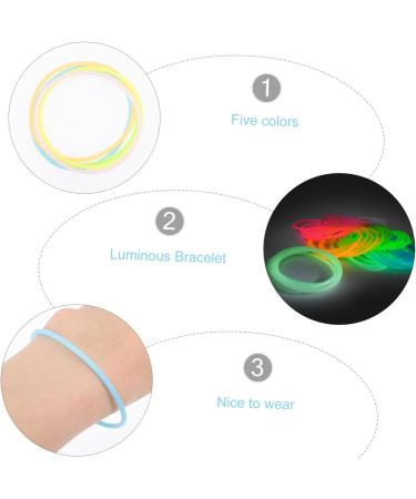 OKUMEYR 10 Pcs Silicone Bracelet Kids Jelly Bracelet Neon Jelly Bracelets Friendship Bangles Gummy Wristbands Jelly Bracelets 80 s Rubber Bracelet Hair Bands Child Elastic Gift Silica Gel 5.8x5.8cm Assorted Color - Buy Online on GoSupps.com