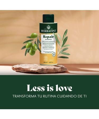  Herbatint Herbatint Repair and Strengthening Shampoo 260 ml | Organic Shampoo for Stressed and Damaged Hair | 98% Natural Ingredients with Olive Moringa Aloe Vera and Betaine  - Buy Online on GoSupps.com