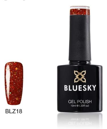 Bluesky Gel Nail Polish Zesty Performer Blz18 Dark Red Glitter Long Lasting Chip Resistant 10 ml (Requires Curing Under UV LED Lamp) - Buy Online on GoSupps.com