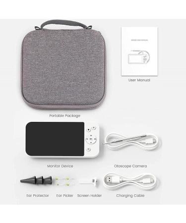 KouRy Ear Wax Removal Tool - HD 500MP Camera 6 LED Lights LCD Screen - Safe & Effective Ear Cleaner for Kids & Adults | International Shipping - Buy Online on GoSupps.com