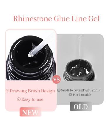 Nail Rhinestone Glue Gel Solid Nail Glue Gel Nail Glue Extra Strong Nail Builder Gel Nail Glue for Press on Nails Nail Bond Glue Soak Off Gel Clear No Wipe Adhesive Nail Extension Glue Nail Glue 5ml - Buy Online on GoSupps.com