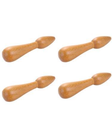 Bcowtte 4X Health Essence Massage Stick Sandal Massage Device Acupuncture Massage Stick Acupuncture Stick Foot Care Massage Device