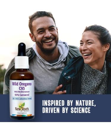 New Roots Herbal Wild Oregano C93 (50 ml) Liquid - High Carvacrol Concentration for Immune Defense | Mediterranean Source - Alcohol Free, Organic, Non-GMO, Vegan, Gluten Free - 1.7 Fl Oz - Buy Online on GoSupps.com