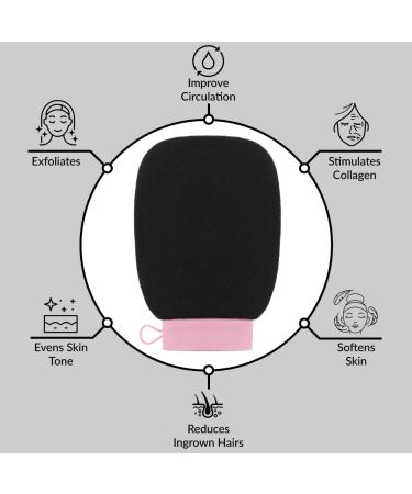 Valitic Exfoliating Glove for Body Scrub - Korean Style Mitt for Shower & Bath - Buy Online on GoSupps.com