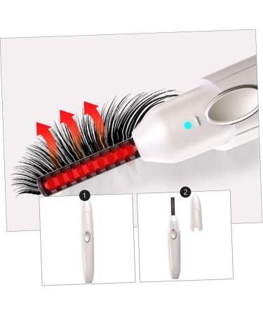 1 Set Eyelash Curler Eyelash Tool Electric Eyelash Curling Tool Beauty Tool Heated Eyelash Brush Eyelash Clipper Eyelash Holder Heated Curler Abs White USB Curl Artifact - Buy Online on GoSupps.com