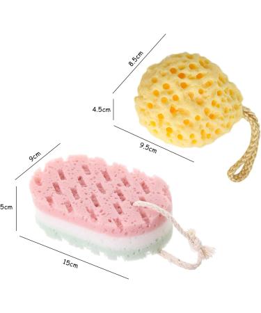4-Pack Bathing Sponge Balls | Body Peeling & Cleaning | Unisex Skin Exfoliation for a Refreshing Clean - Buy Online on GoSupps.com