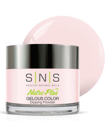 SNS Nail Dip Powder Gelous Color Dipping Powder - Les Mis (White Natural Nudes/Pastel Cream) - Long-Lasting Dip Nail Color Lasts 14 Days - Low-Odor & No UV Lamp Required - 1 OZ LV30 Les Mis