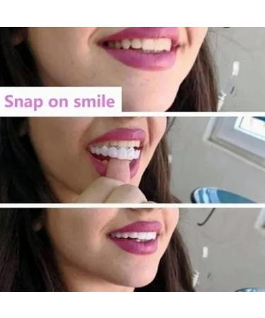 2 Pairs of Fake Teeth & Teeth Bleaching Set - Dentures with Tweezers for Men & Women | Perfect Artificial Teeth Solution - Buy Online on GoSupps.com