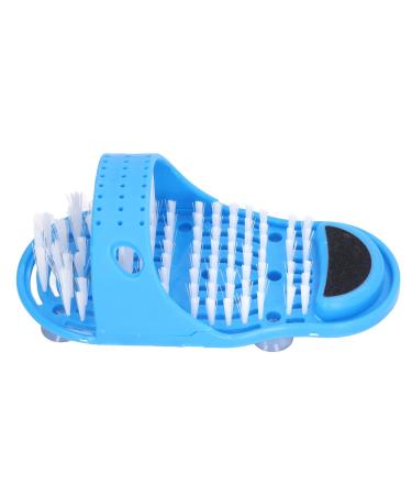 BlueKey Shower Foot Scrubber Mat with Suction Cups: A Simple Feet Cleaner Exfoliating Foot Washer for Improved Dead Skin Removal and Pressure Relief