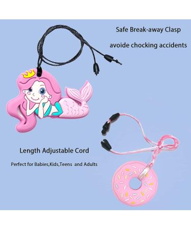 5 PCS Silicone Chew Necklaces for Sensory Kids & Adults - Textured Teether Chewy Toys for Autism - Chewy Necklace Sensory - Buy Online on GoSupps.com