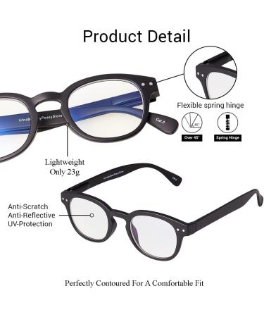 Ultra Blue Light-Blocking Glasses for Children | Anti-Blue Light Gaming & Reading Glasses | UV Protection for Ages 3-8 | Hornrand Black Horn Edge - Buy Online on GoSupps.com