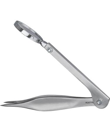 Shehadeh Magnifying Tweezers - Coarse Tip Splinter Tweezers with 13 cm Magnifying Glass for Precision Care - Buy Online on GoSupps.com