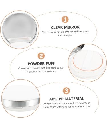 DOITOOL 2 Pcs Body Powder Cushion Foundation Case with Mirror Pack Loose Powder Travel - Buy Online on GoSupps.com