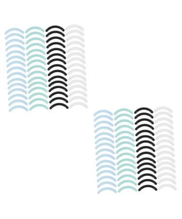 FRCOLOR 160 Pcs Eyelash Curler Strip Lashes Curler Lash Curling Clip Pads Eyelash Curler Silicone Cushions Rollers Hair Curlers Eyelash Beauty Supplies Eyelashes Replacement Pad