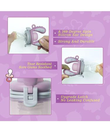 Buy Kidsme Fruit Sucker Baby Feeder - BPA Free Silicone Pacifier for 4-24 Months Double Capacity Green L - Safe for Fruits Vegetables & Porridge - Buy Online on GoSupps.com