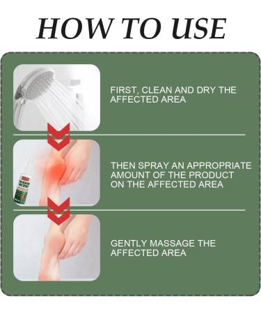 2pcs 30ml Foot Pain Relief Spray for Temporary Nerve Stress in Hands and Feet - Buy Online on GoSupps.com