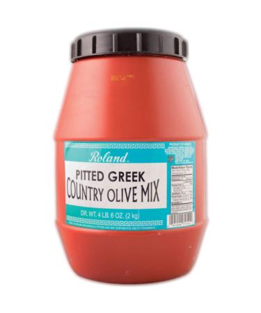 Roland Foods Pitted Greek Country Olive Mix, Specialty Imported Food, 4 Lb 6 Oz Jar - Buy Online on GoSupps.com