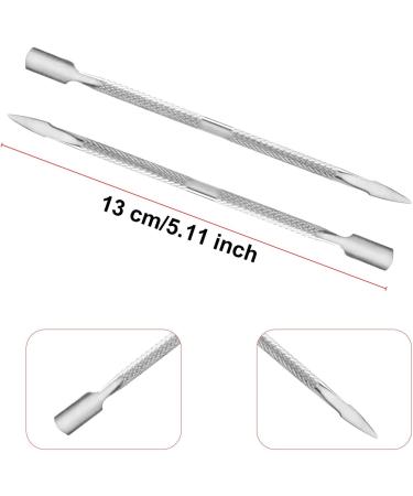4 Pieces Cuticle Pusher and Cuticle Cutter Stainless Steel Cuticle Remover Tool for Nail Exfoliation Gel Nail Removal Cuticle Pusher Set Cuticle Cutter for Fingernails and Toenails - Buy Online on GoSupps.com