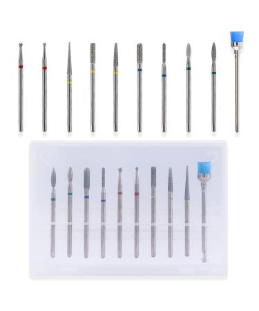Melodysusia 10PC Diamond Bits Set - Professional Nail Miller for Manicure & Pedicure | Premium Silver Grinding Tools - Buy Online on GoSupps.com