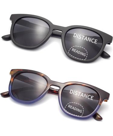 LianSan Women's Invisible Bifocal Reading Sunglasses - UV Protection Sun Readers - Retro Style Blue Tortoise&Black - 275.0 x - Buy Online on GoSupps.com
