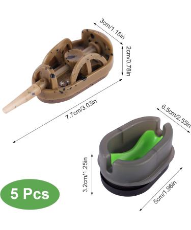 6-Piece Inline Method Feeder Set for Carp Fishing | Multi-Weight Fishing Accessories (20g 30g 40g 50g 60g) - International Shipping Available - Buy Online on GoSupps.com