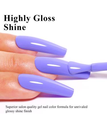 Imtiti Purple Gel Nail Polish 15ML Vibrant Purple Gel Polish Autumn Winter Gel Nail Polish Soak Off LED UV Nail Gel Polish DIY Nail Art Starter Manicure Salon Gel Nail Kit - Buy Online on GoSupps.com