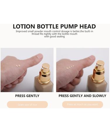 Solustre Replacement Makeup Pump Set - 2PC Plastic Perfume & Foundation Pumps for Travel & Home | Ideal for Lotions Beauty Oils & Liquid Cosmetics - Buy Online on GoSupps.com