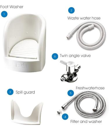 Muslim Footbath Press Spray Footwasher Prayer Utensils to Keep Yourself Physically and Mentally Clean - Buy Online on GoSupps.com
