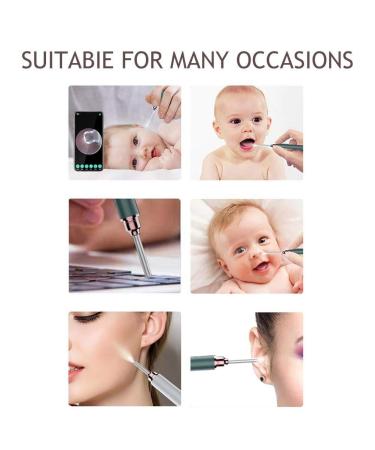 Wireless Ear Camera and Wax Remover - Azusumi Otoscope Ear Cleaner for Children and Adults (Green) - Buy Online on GoSupps.com