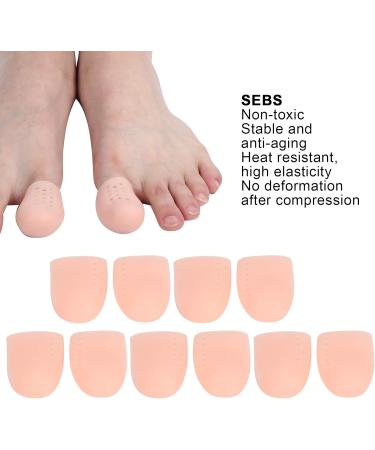 10 Pairs SEBS Big Toe Protector - Reusable Bunion Pads & Toe Separator (Light Skin Color) | International Shipping Available - Buy Online on GoSupps.com