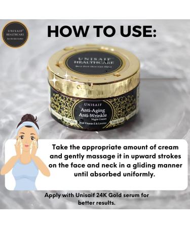 Buy Anti Aging Face Cream | Anti Wrinkle Moisturizer with Lavender Lemon & Licorice | Night Cream for Women (50g) - Free International Shipping - Buy Online on GoSupps.com
