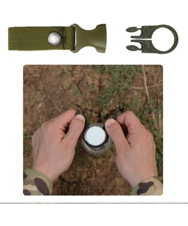 Thirei Water Bottle Holder Clip - 4 Pack Nylon Key Ring Clips with Belt Buckle for Camping & Hiking - Durable Black Outdoor Accessories - Buy Online on GoSupps.com