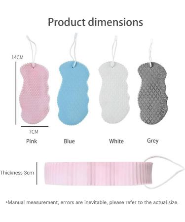 Papasgix Super Soft 3D Exfoliating Bath Sponge - 4PCs Dead Skin Remover for Adults & Kids | Massage & Shower Sponge | International Shipping - Buy Online on GoSupps.com
