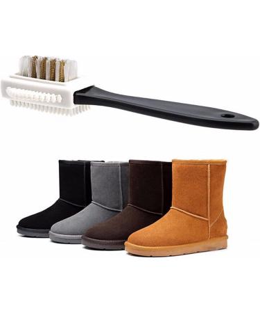 Home Shoes Brushes 3 Side Cleaning Brush for Suede Nubuck Boot Shoes S Shape Shoe Cleaner Tool Bathroom Tool Brush Onecolor - Buy Online on GoSupps.com