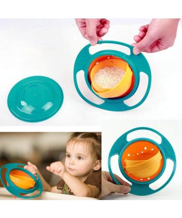 Pywee Universal Gyro Bowl | 360 Anti-Spill Gyroscopic Bowl for Toddlers & Kids - Blue - Buy Online on GoSupps.com