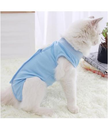 AHEOVSD Cat Recovery Onesie Cat Recovery Shirt Professional Cat Recovery Suit for Cats and Dogs After Surgery Wear Anti Licking Wounds (Blue M) - Buy Online on GoSupps.com
