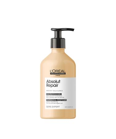 L'Oreal Professionnel Absolut Repair Conditioner | Protein Hair Treatment | Repairs Damage & Provides Shine | With Quinoa & Proteins | For Dry  Damaged Hair | 16.9 Fl. Oz.