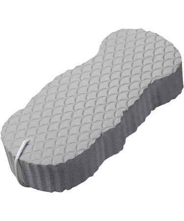 Exfoliating Bath Sponge - Soft Reusable Shower Brush for Dead Skin Removal - Gray Adult Bath Accessory - Buy Online on GoSupps.com